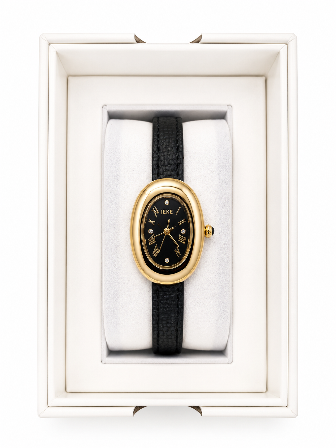 Montre Femme Élégance Noire & Or