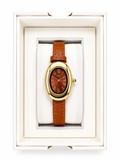 Montre Femme Élégance Camel & Or