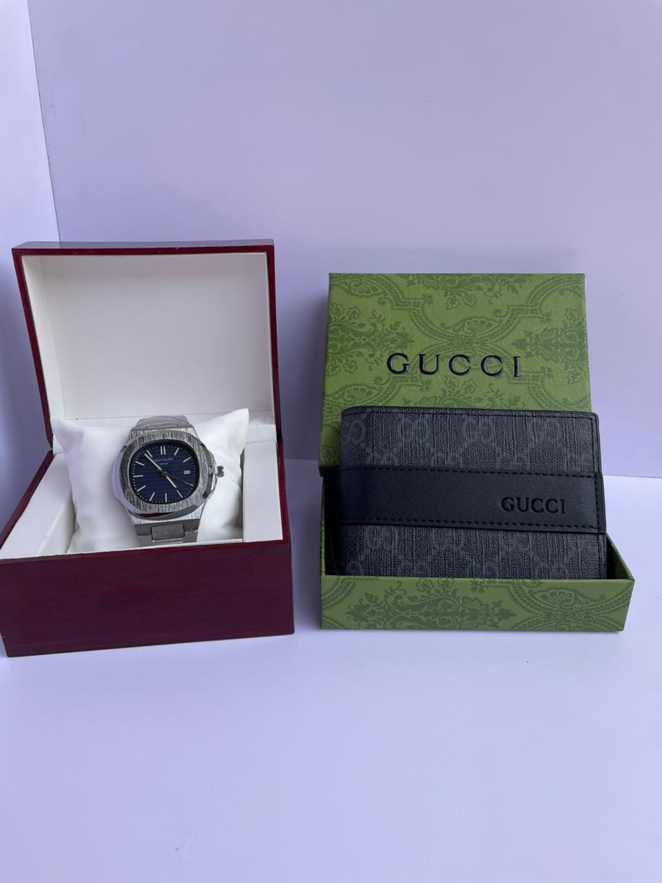 Pack Patek Philippe Prestige & Portefeuille Gucci ⌚🖤
