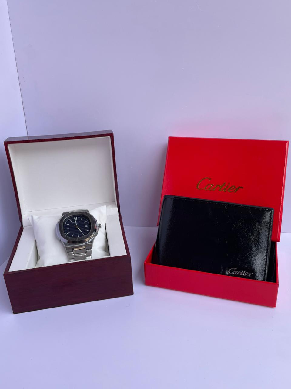 Pack Patek Philippe & Portefeuille Cartier Noir⌚🖤