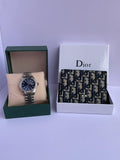 Pack Rolex Datejust & Portefeuille Dior Oblique ⌚🖤