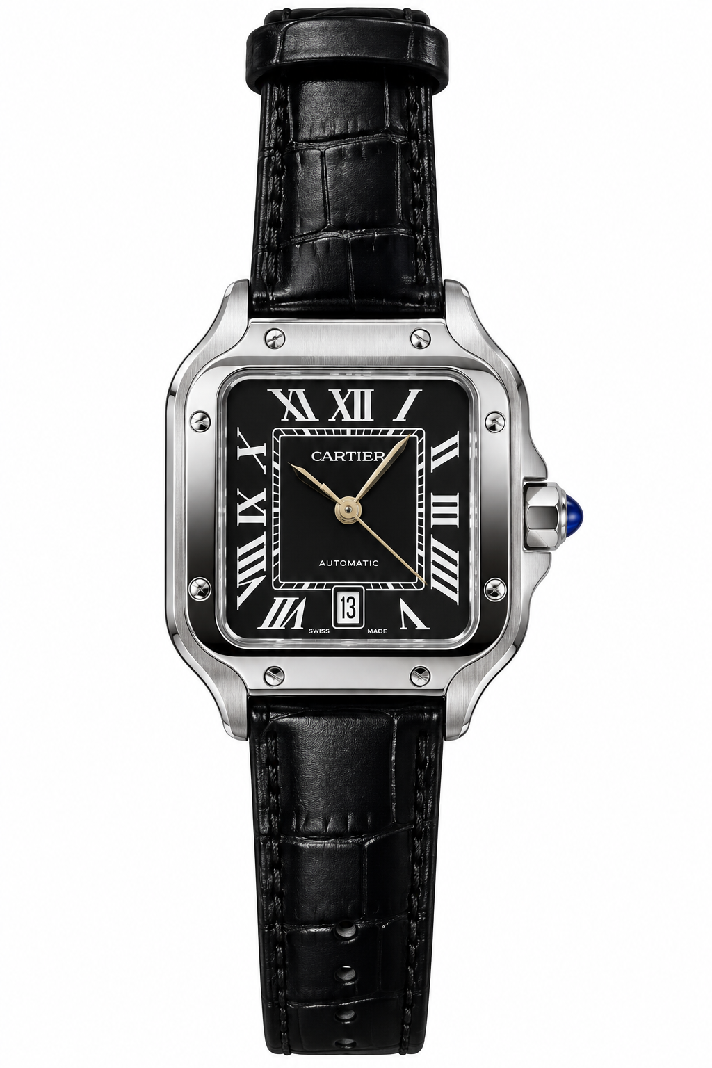 Montre Cartier Santos – Bracelet en Cuir